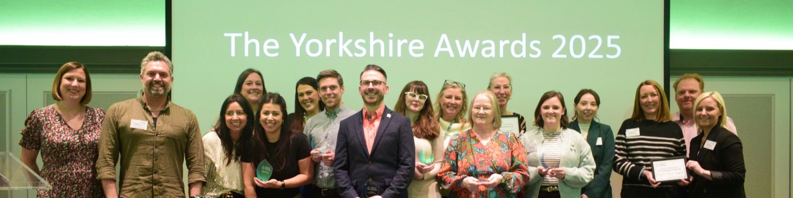 Photo of the Yorkshire Regional Group committee at their 2025 Awards.